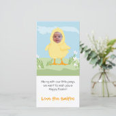 Easter Chick - Foto von Card Feiertagskarte (Stehend Vorderseite)
