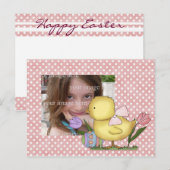 Easter Chick Frame - Customzied Feiertagspostkarte (Vorne/Hinten)