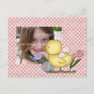 Easter Chick Frame - Customzied Feiertagspostkarte