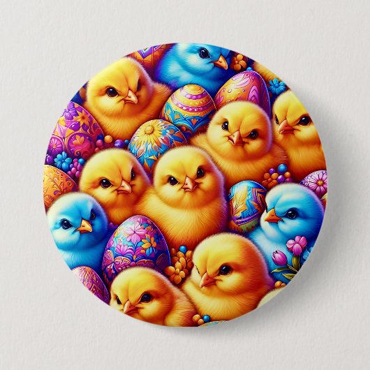 EASTER CHICKS EIER ~ Schaltfläche Button (Vorderseite)