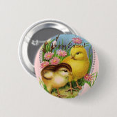 Easter Chicks - Happy Easter! Kiefer Button (Vorne & Hinten)