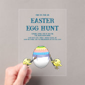 Easter chicks paint the Easter egg Acryleinladungen (Insitu (Handheld))