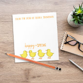 Easter Chics Spring Whimsical Notizblock