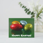 Easter Chocolate Candy Postcard Feiertagspostkarte (Stehend Vorderseite)