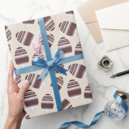 Easter Chocolate Egg Pattern Geschenkpapier