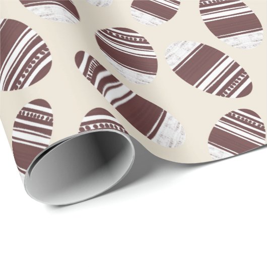 Easter Chocolate Egg Pattern Geschenkpapier (Rolleneckpunkt)
