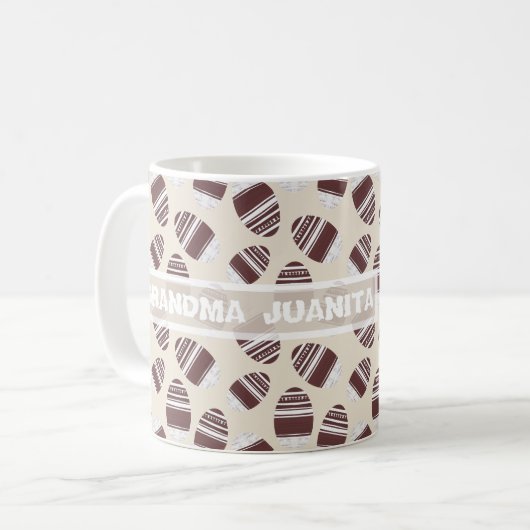 Easter Chocolate Egg Pattern Kaffeetasse (Vorderseite Links)
