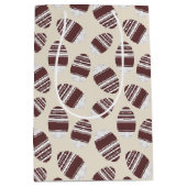 Easter Chocolate Egg Pattern Mittlere Geschenktüte (Vorderseite)
