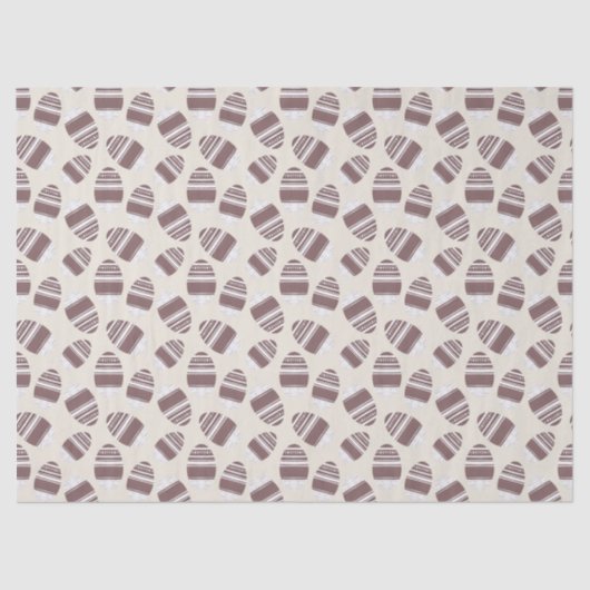 Easter Chocolate Egg Pattern Seidenpapier (Vorderseite)