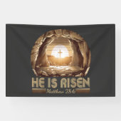 Easter Christian He is Risen Jesus  Banner (Horizontal)