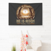 Easter Christian He is Risen Jesus  Banner (InSitu)