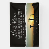 Easter Church Service Banner for Outdoor Use (Vertikal)