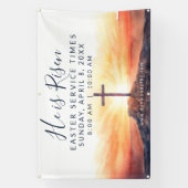 Easter Church Service Banner for Outdoor Use (Vertikal)