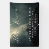 Easter Church Service Banner for Outdoor Use (Vertikal)