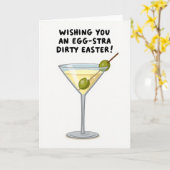 Easter Cocktail Wish Card Karte (Gelbe Blume)