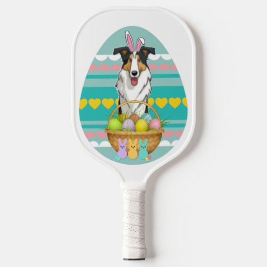Easter Collie Pickleball Schläger (Vorderseite)