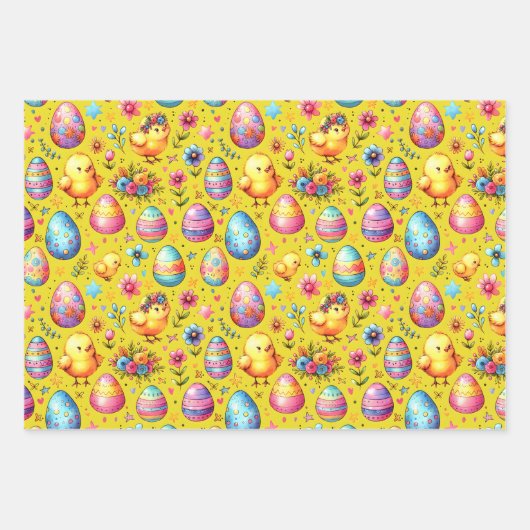 Easter Colors  Geschenkpapier Set (Vorderseite 3)