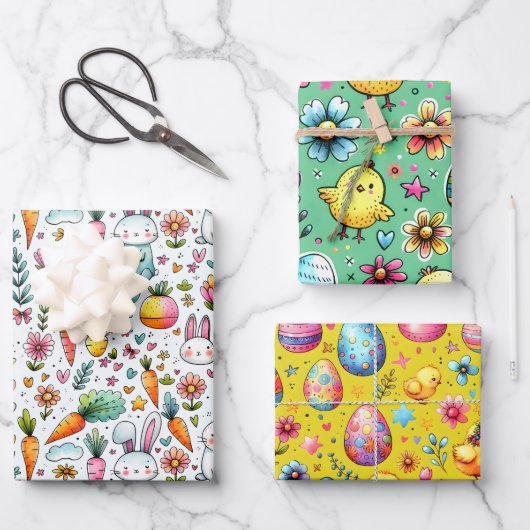 Easter Colors  Geschenkpapier Set (Vorderseite)