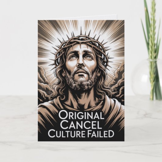  Easter Conservative Cancel Culture Failed Karte (Vorderseite)
