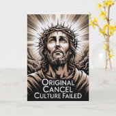  Easter Conservative Cancel Culture Failed Karte (Gelbe Blume)