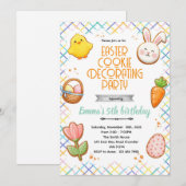 Easter Cookie Decorating Party Invitation Einladung (Vorne/Hinten)