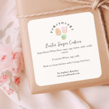 Easter Cookie Watercolor Rustic Bakery Ingredient