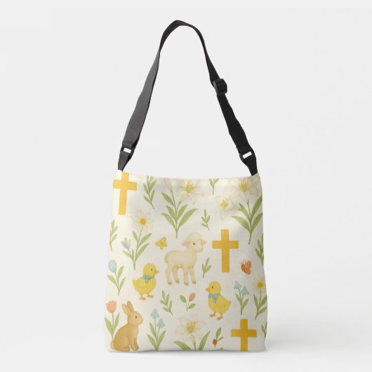Easter Crossbody Bag Tragetaschen Mit Langen Trägern (Rückseite)