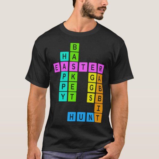 Easter Crossword Puzzle T-Shirt (Vorderseite)