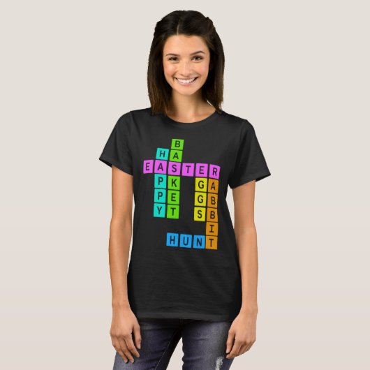 Easter Crossword Puzzle T-Shirt (Vorne ganz)