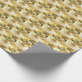 Easter Crucifix gold - Bible Verse Geschenkpapier (Ecke)