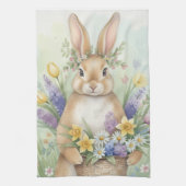 Easter cute bunny floral kitchen towel geschirrtuch (Vertikal)