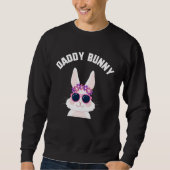 Easter Daddy Bunny Sunglasses Candy kids Spring E Sweatshirt (Vorderseite)