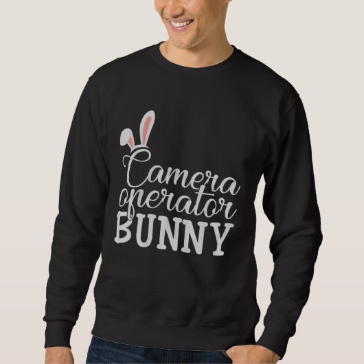 Easter Day Bunny Easter Costume Camera Operator B Sweatshirt (Vorderseite)
