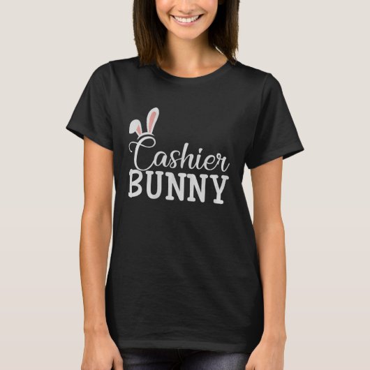 Easter Day Bunny Easter Costume Matching Cashier T-Shirt (Vorderseite)