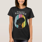 Easter Day Egg Hunting and Afro Bun african americ T-Shirt (Vorderseite)