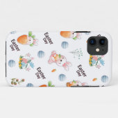 Easter Day Rabbits Pattern Case-Mate iPhone Hülle (Rückseite (Horizontal))