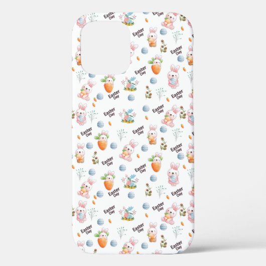 Easter Day Rabbits Pattern Case-Mate iPhone Hülle (Rückseite)