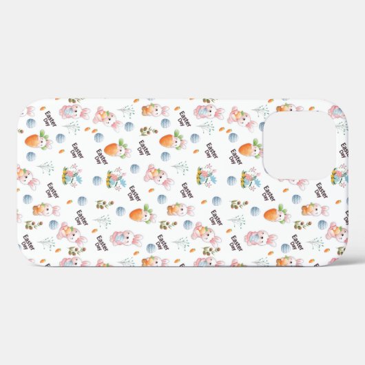 Easter Day Rabbits Pattern Case-Mate iPhone Hülle (Rückseite (Horizontal))