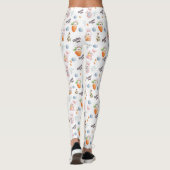 Easter Day Rabbits Pattern Leggings (Rückseite)