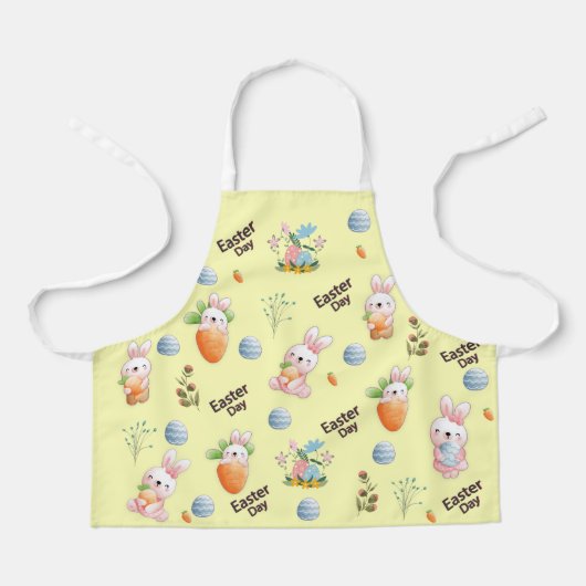 Easter Day Rabbits Pattern Schürze (Vorderseite)