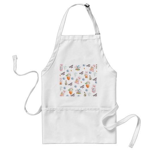 Easter Day Rabbits Pattern Schürze (Vorne)
