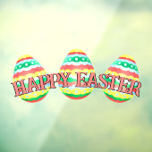 Easter Decal Personalisiert Ostereier Fensterheber Fensteraufkleber (Blatt 3)