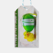 Easter Decoration - Easter egg and chick Geschenkanhänger (Rückseite)