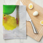 Easter Decoration - Easter egg and chick Geschirrtuch (Viertel Falte)