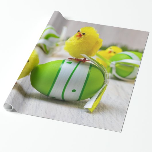 Easter Decoration - Easter egg and chicks Geschenkpapier (Ungerollt)