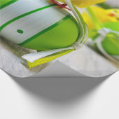 Easter Decoration - Easter egg and chicks Geschenkpapier (Ecke)