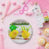 Easter Decoration - Easter egg and chicks Pappteller (Party)