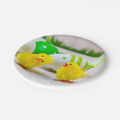 Easter Decoration - Easter egg and chicks Pappteller (Schrägansicht)