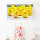 Easter Decoration -Group of chicks Banner (Insitu)