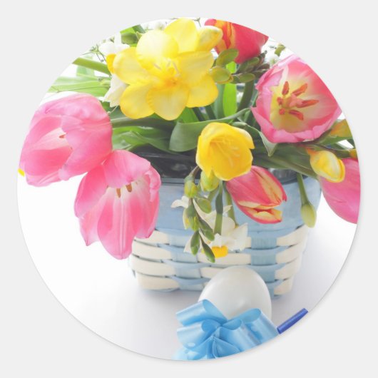 easter decoration runder aufkleber (Vorderseite)